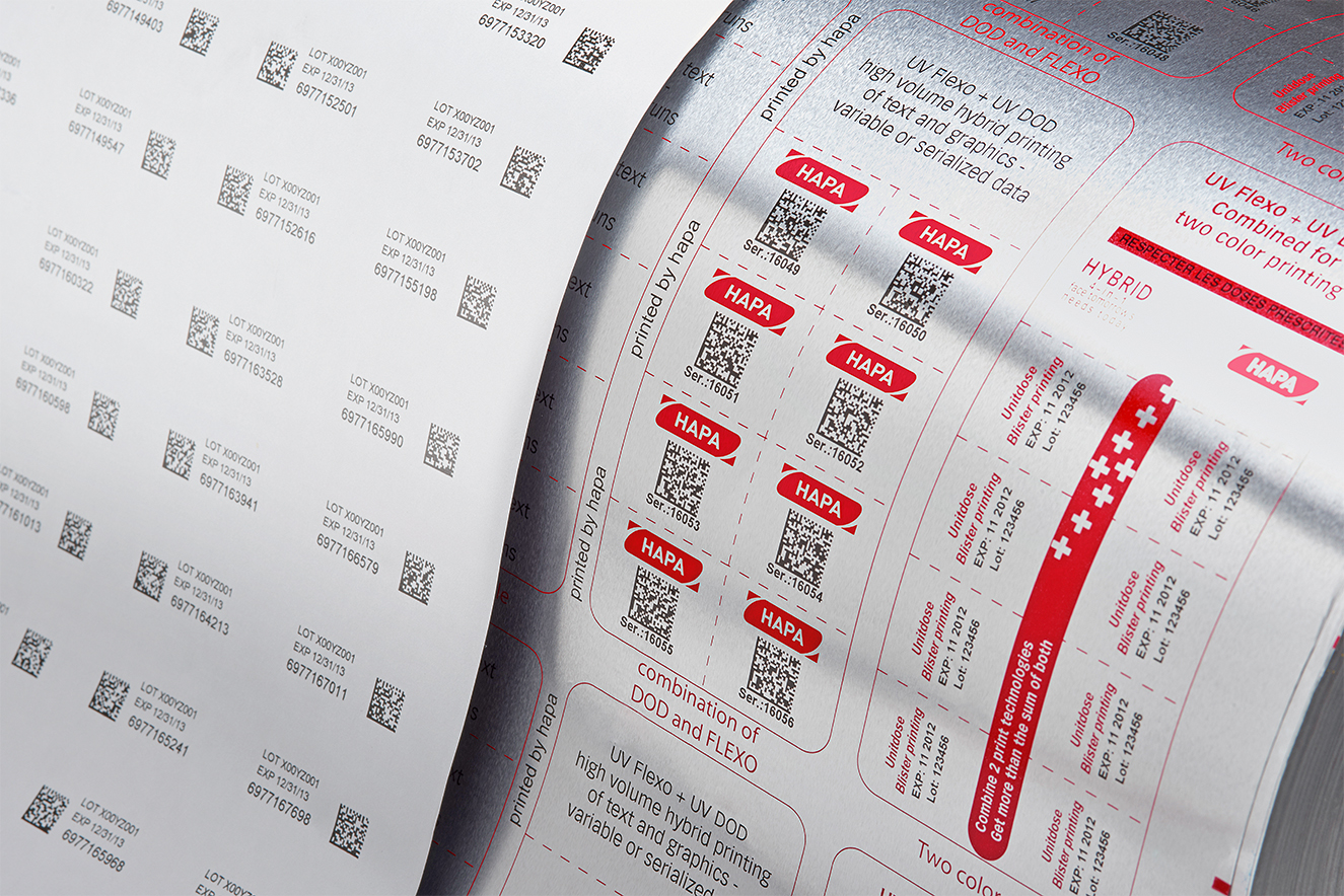 Flexo UV — solution d’impression pharmaceutique Hapa (Flexo UV)